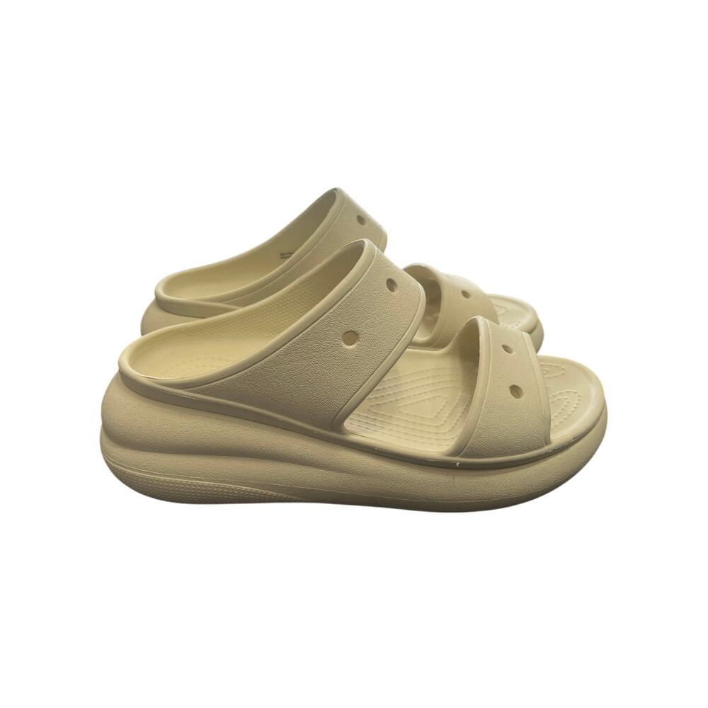 Crocs Classic Crush Sandal Bone White Size 8